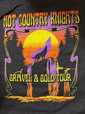 Dierks Bentley Merch - Hot Country Knights Gravel & Gold Tour Shirt - Size XXL